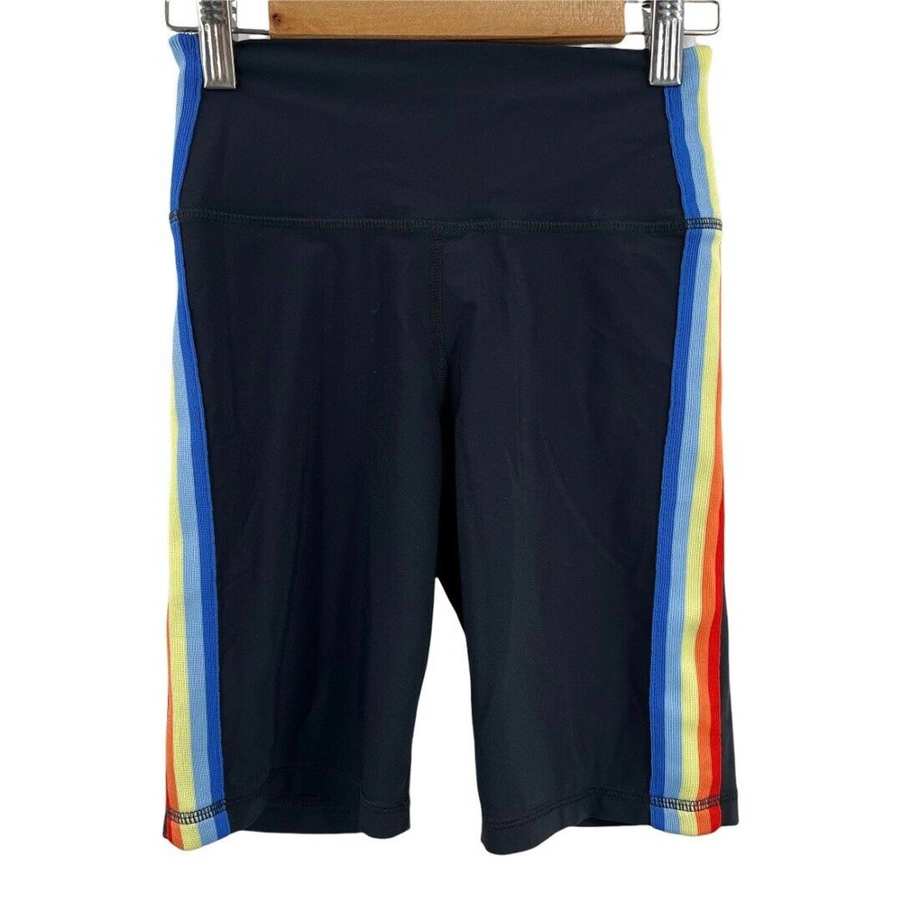 Spiritual Gangster Rainbow‎ Stripe Bike Short Size XS